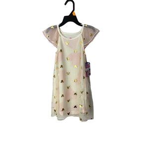 Disney Minnie Mouse Toddler Girl's Valentine's Day Foil Hearts Nightgown, Gown 4